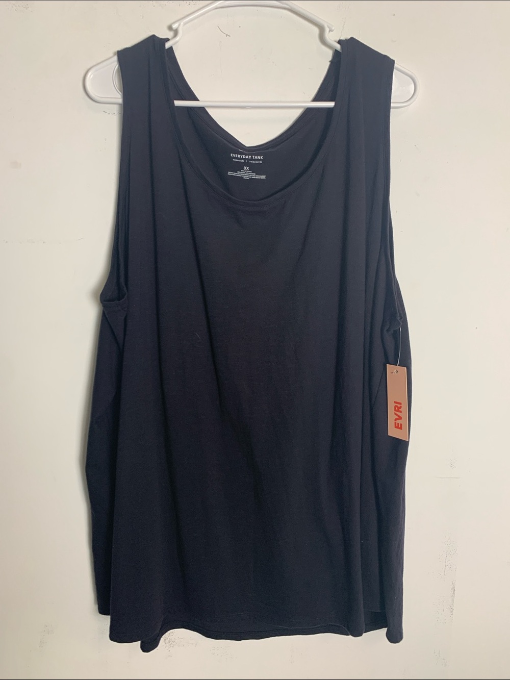 EVRI Black Everyday Tank - Sleeveless Scoop Neck